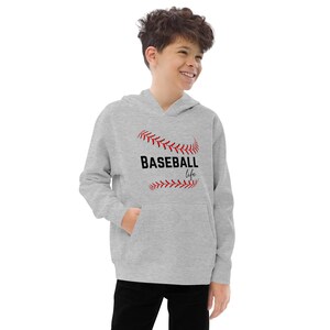 Baseball Life fleece hoodie