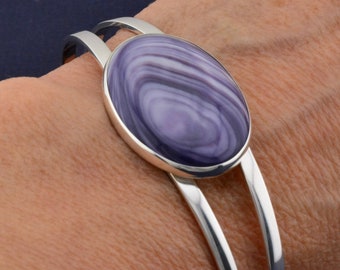 Wampum & Sterling 22x30mm oval Cuff Bracelet #MarthasVineyard #wampumbracelet #quahogshell #wampumcuffbracelet