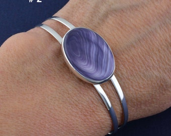 Wampum & Sterling 18x25mm oval Cuff Bracelet #MarthasVineyard #wampumbracelet #quahogshell #wampumcuffbracelet