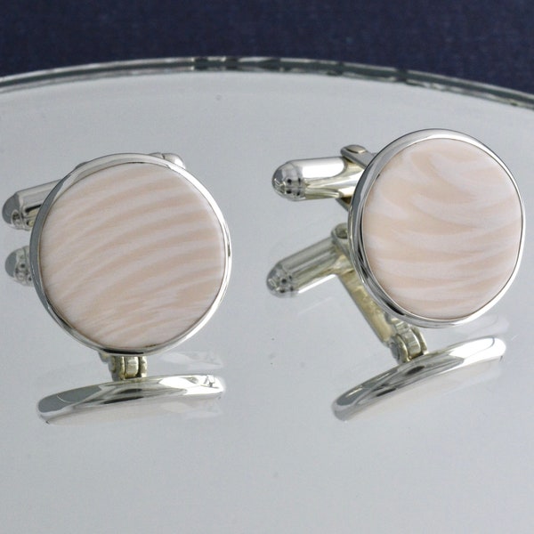 Man made Ivory & Sterling Cuff links  #manmadeivory #CuffLinks  #MarthasVineyard #Mensjewelry #accessories #Frenchcuffs