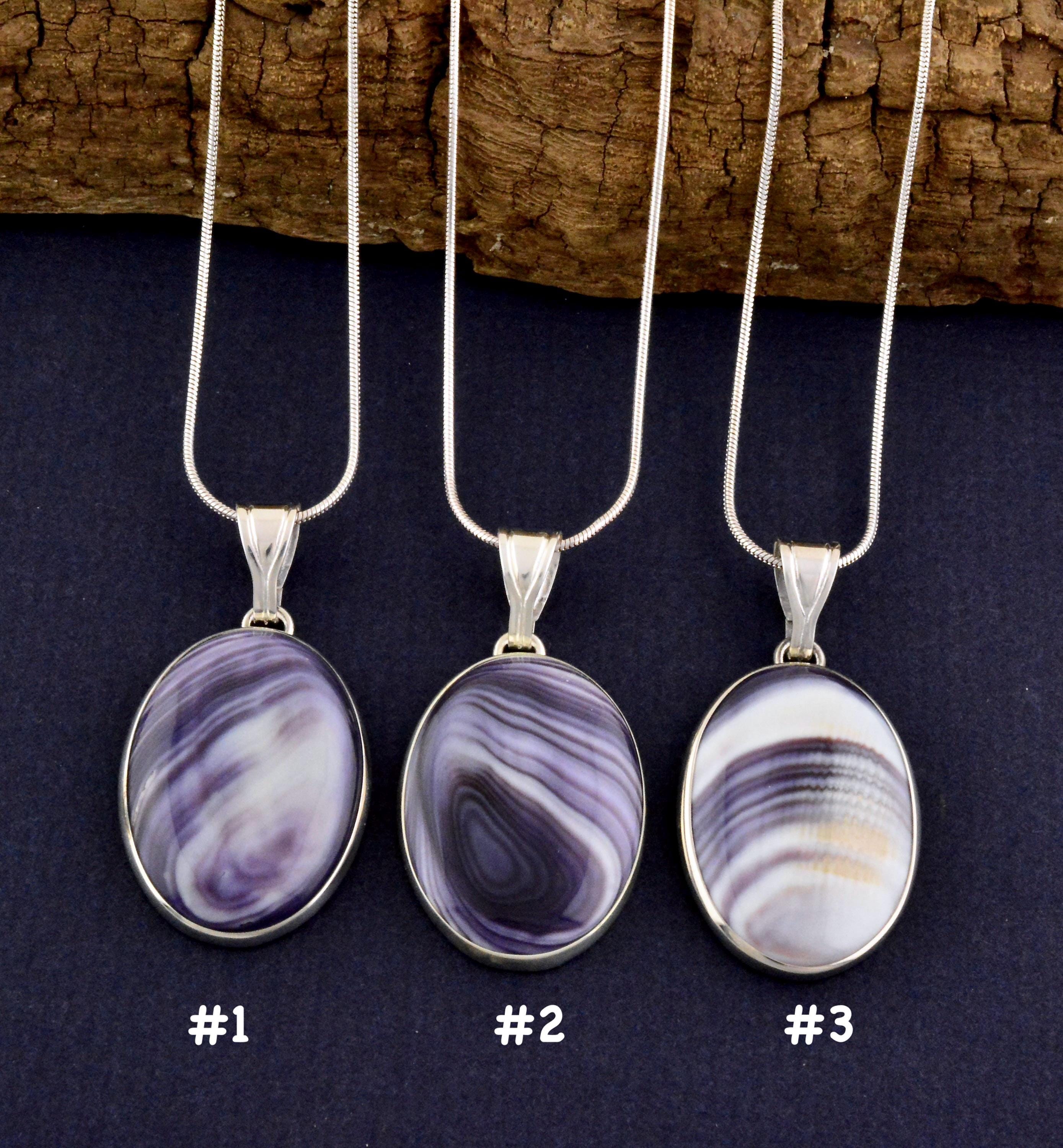 Wampum Sterling 22x30mm Oval Pendant: Martha