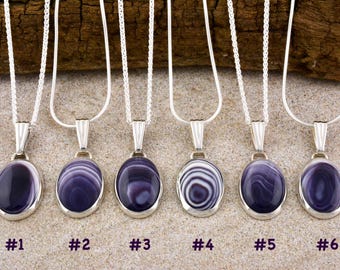 Wampum Sterling Silver Pendant: Martha&#39;s Vineyard Quahog Shell Necklace