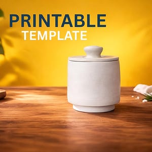 Plantilla para mantequera francesa / Patrón de cerámica en losa, apto para principiantes (descarga en PDF)