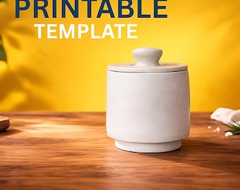 Modello per burriera francese / Schema per ceramica a lastra, adatto ai principianti (Download PDF)