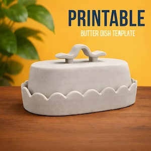 Mantequera, Plantilla de cerámica, Plantillas de cerámica, Mantequera