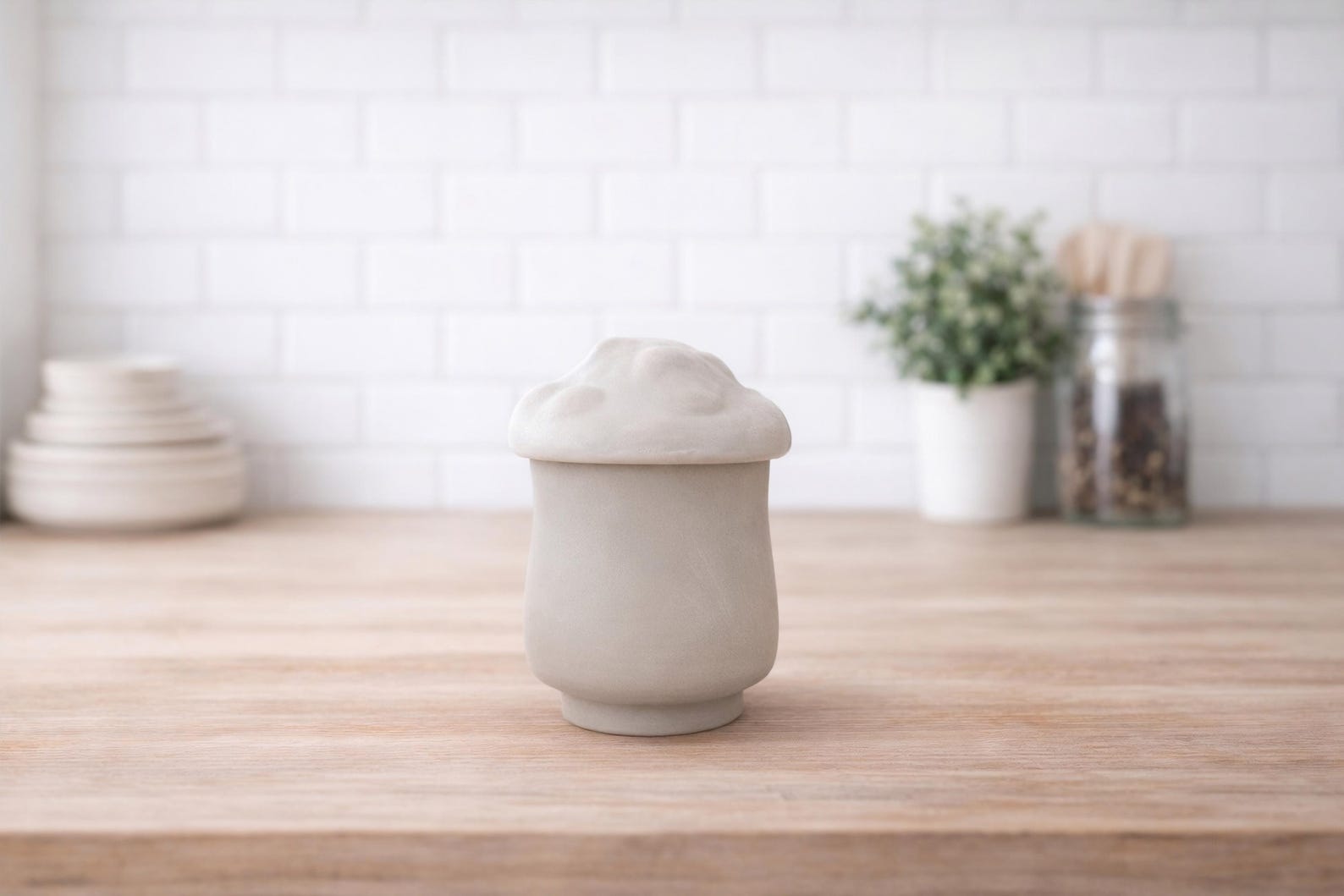 Mushroom Butter Crock Template | Slab Pottery Pattern, Beginner ...