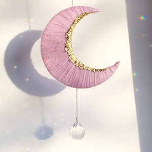 Moon SunCatcher, Night Sky Gift, Girls Space Bedroom