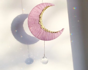 Moon SunCatcher, Night Sky Gift, Girls Space Bedroom