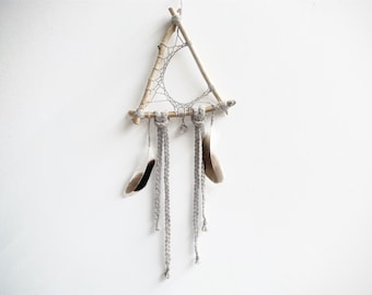 Woven Moon DreamCatcher, Witchy Moon Decor