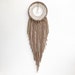 Light Brown DreamCatcher with Crystal, Bohemian Tapestry, Boho DreamCatcher