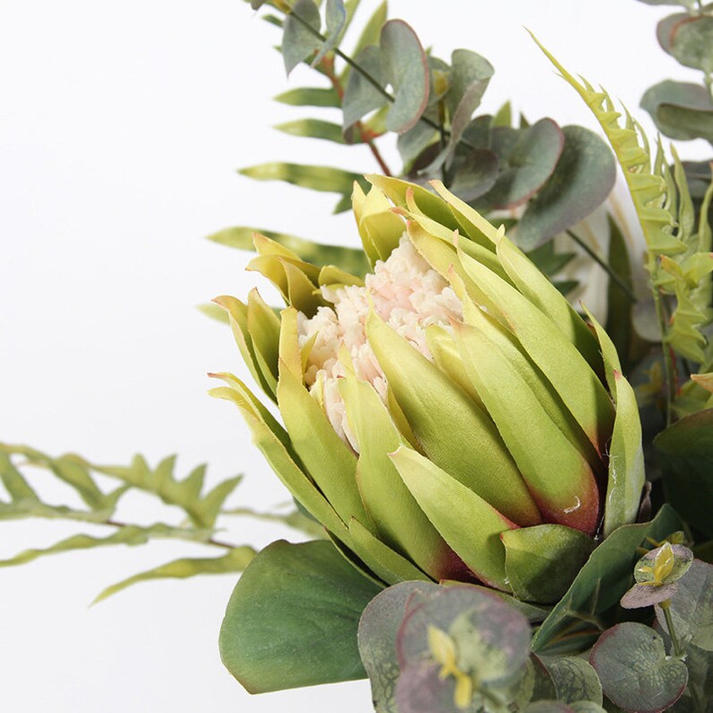 Artificial Protea Cynaroides Flower Stem 26 Tall