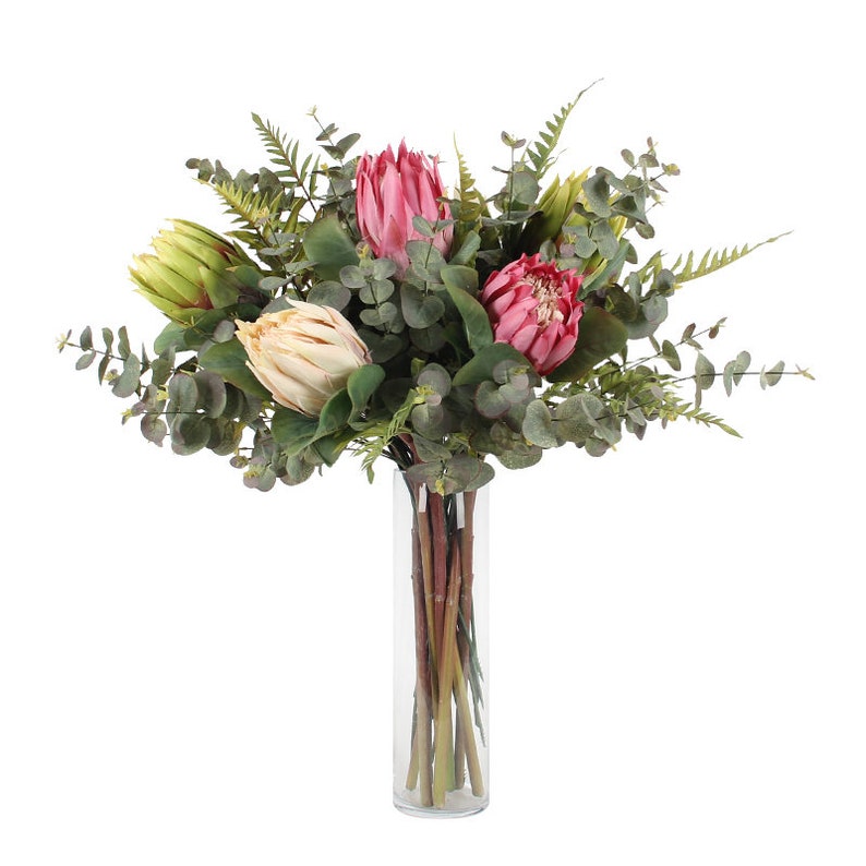 Artificial Protea Cynaroides Flower Stem 26 Tall