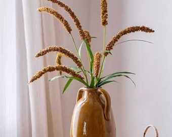 Three-Headed Dogtail Grass Stem 39" Tall