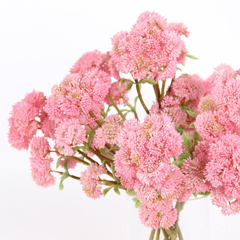 Artificial Irish Cauliflower Stem in Pink 13 Tall Etsy
