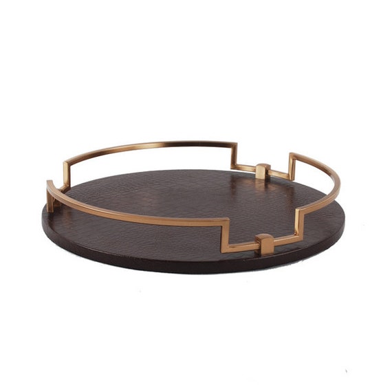 circular decorative tray