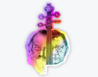 Sticker: Mini Holographic Cello Composer