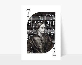 Art Print (Limited Edition): Card #8 Clara Schumann