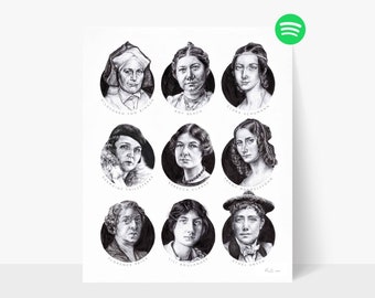 Art Print: Nine Composers (who all happen to be women)