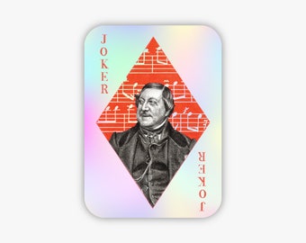 Sticker: Rossini Playing Card (Pearlescent)