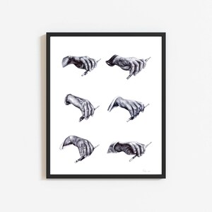 Framed Print: Violin Bow Holds