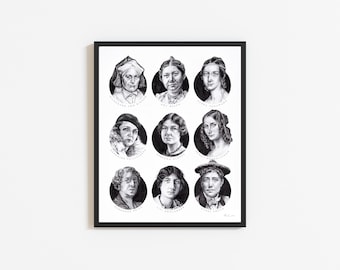 Art Print: Nine Composers (who all happen to be women)