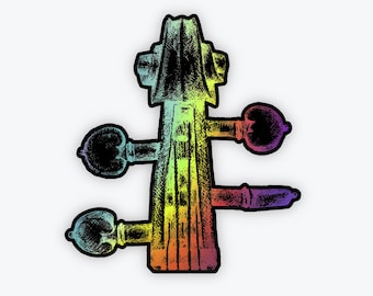 Sticker: Black Pride Holographic Scroll *proceeds donated*