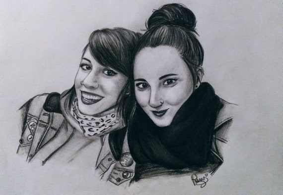 Custom Pencils Portrait From Photo Ritratto A Matita Su Commissione