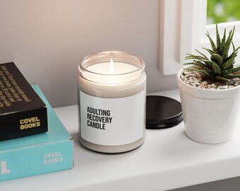 Vela de recuperación para la vida adulta: Soja perfumada relajante - Tarro de 255 g