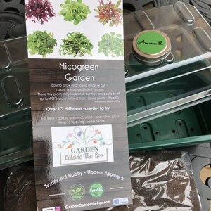 Microgreens Starter Kit: Small Windowsill Grow Garden, Organic Seed