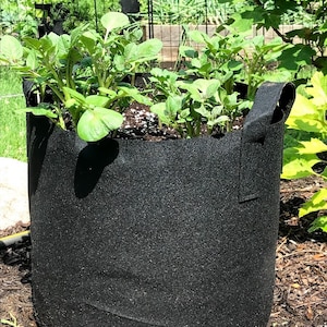 15 Gallon Fabric Grow Bag: Breathable Planter Pot for Root Vegetables