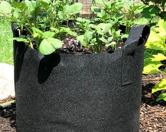 15 Gallon Fabric Grow Bag: Breathable Planter Pot for Root Vegetables