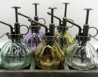Vintage Inspired Glass Plant Mister - Indoor Garden Watering Sprayer