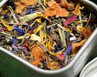 Garden Tea - TWIST of Lemon Herbal Blend - Flowers and Herbs Gardening Gift Signature Series Premium