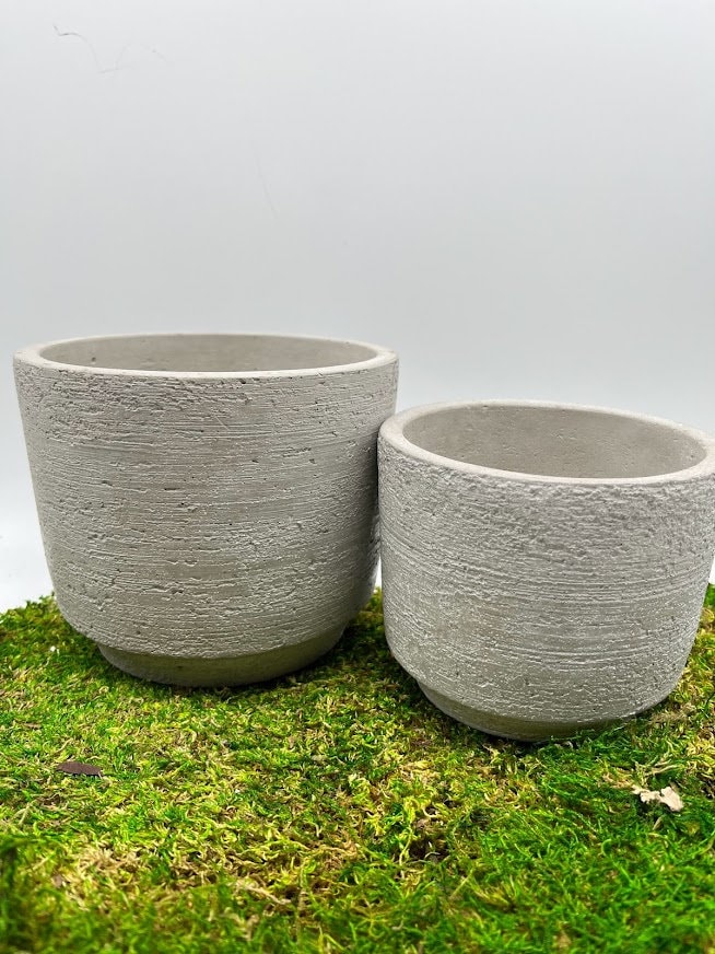 Modern Concrete Planter: Minimalist Stone Pot for Succulents