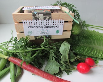 Organic Children's Garden Seed Kit Collection - Non-GMO Easy Grow Kids Gardening Gift