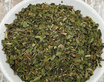 Peppermint Mentha x piperita Dried Herb - Whole Leaf - Tea DIY ingredient supplies USA grown