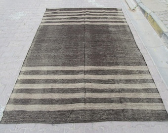 8.8x12.8 フィート ヴィンテージ 手織り 大型 トルコ グレー