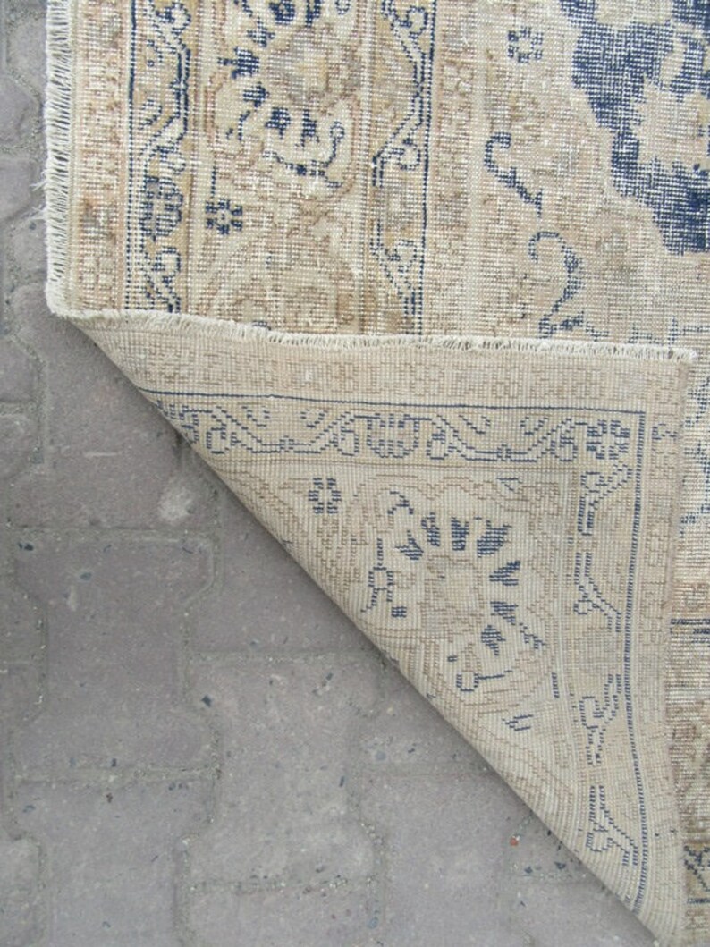 6.6x9.9 Ft Vintage Washed Out Turkish Ousak Rug Etsy