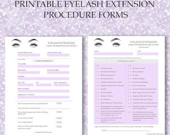 Printable Customizable Eyelash Extension Business Spa PDF - Etsy