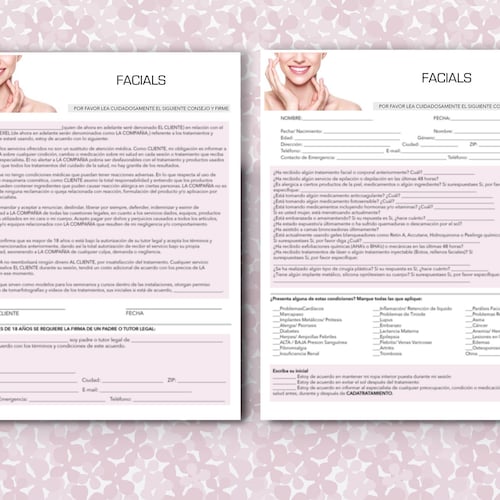 SPANISH ESPAÑOL Printable Customizable Eyelash Extension PDF Etsy