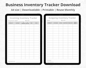 Inventory Tracker | Small Business Organizer | Inventory Tracker Spreadsheet | Inventory Tracker Printable | Product Tracking | Product Plan