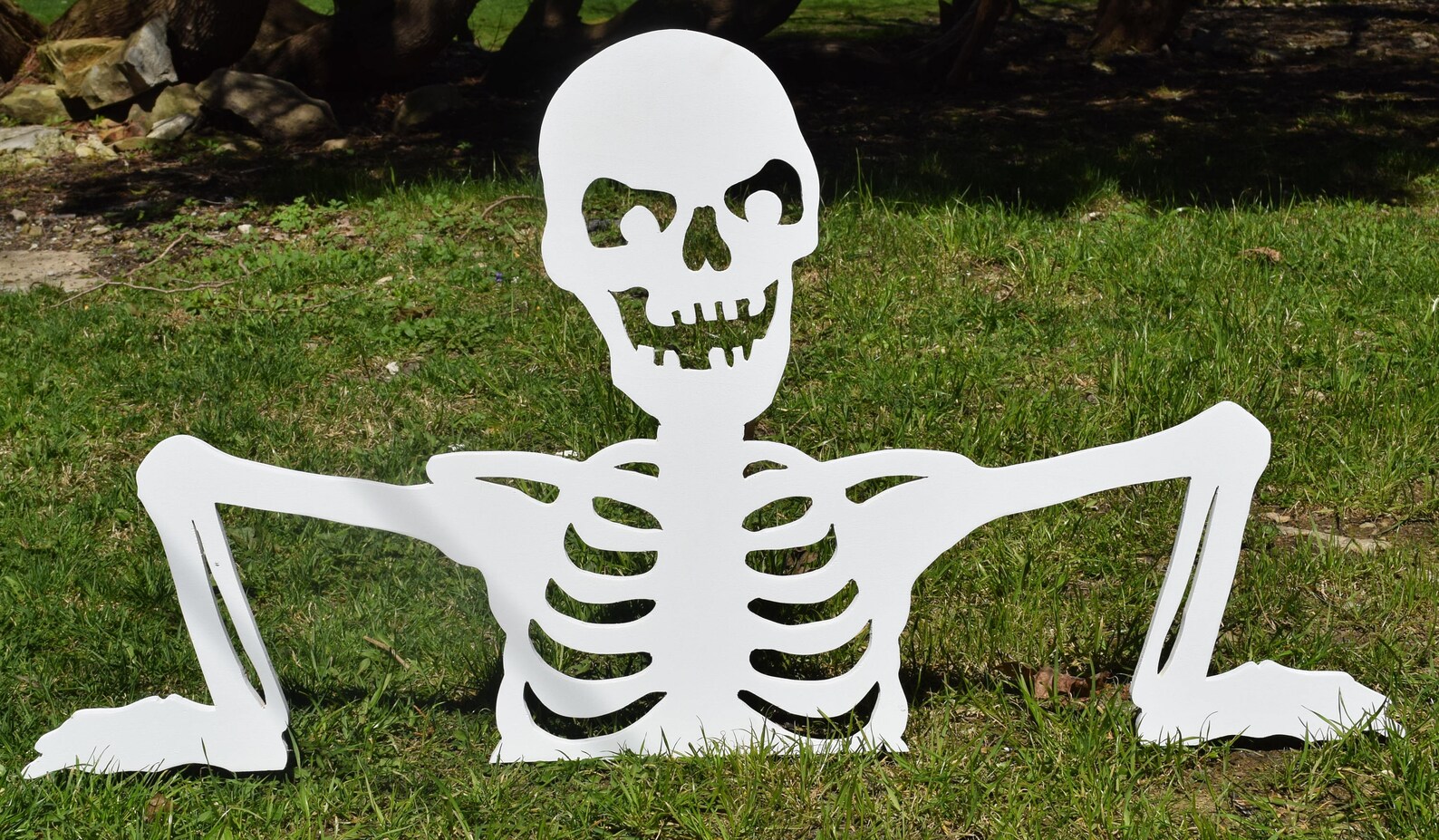 Halloween Skeleton Yard Stakes Garden Stakes Lawn Stakes Etsy