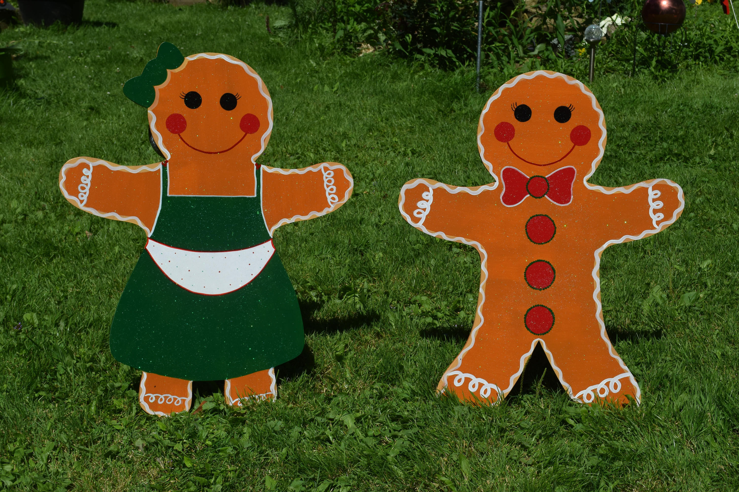 1 Gingerbread Man Yard Stake Gingerbread Man Yard Decoration Etsy