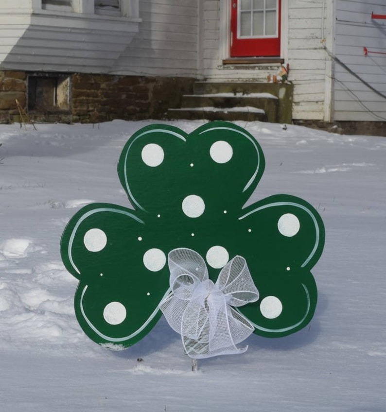 st patricks day planter lawn yard stakes