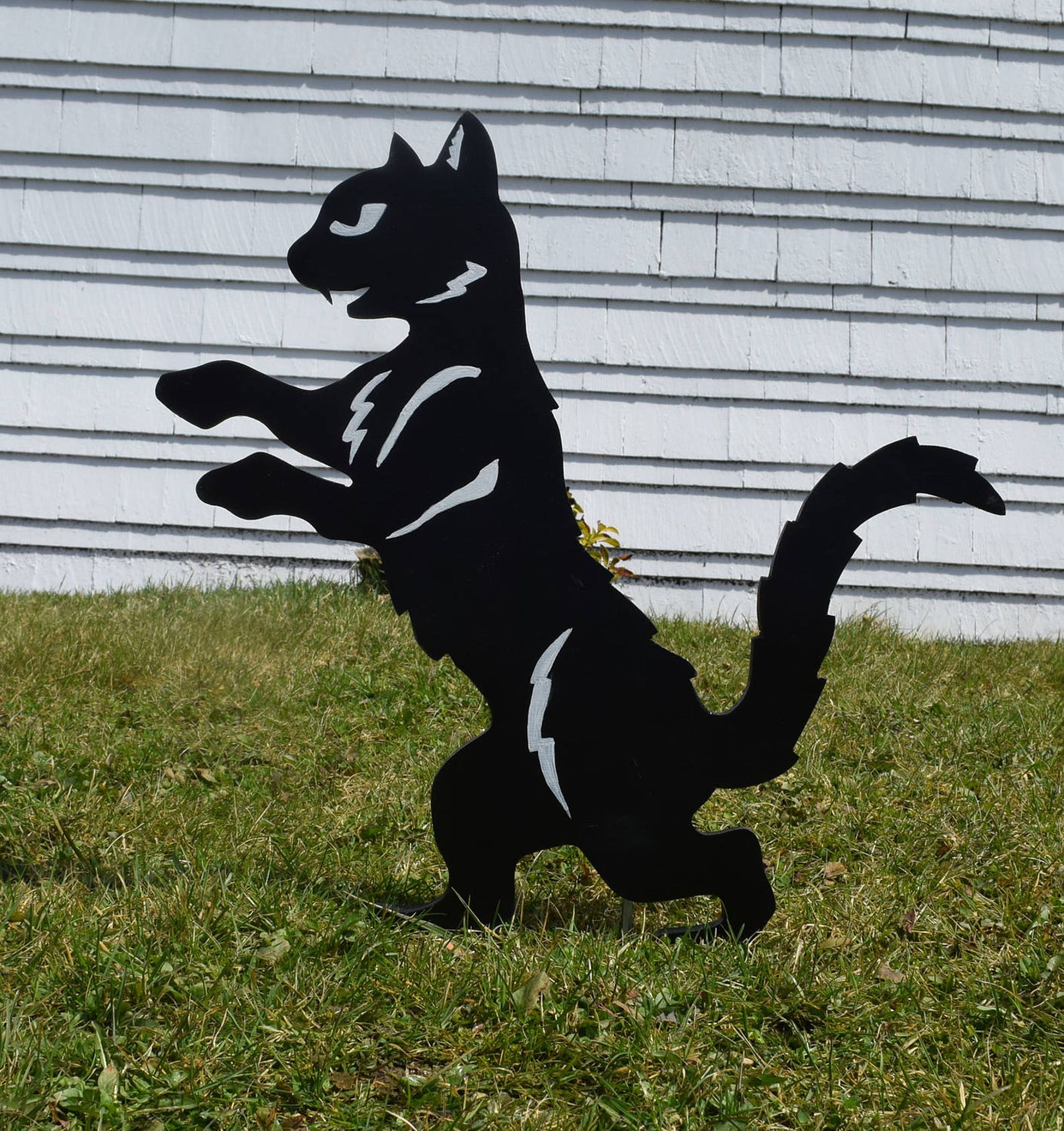 1 Halloween Black Cat Yard Art Stake 6 Designs to Choose Etsy