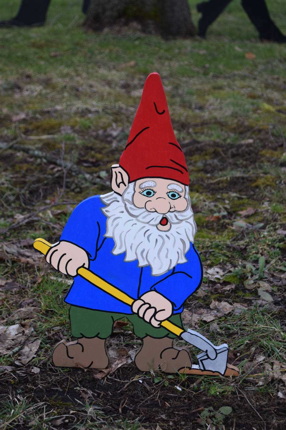 Wood Painted Garden Gnomes Yard Art Set of 4 Garden Gnome | Etsy