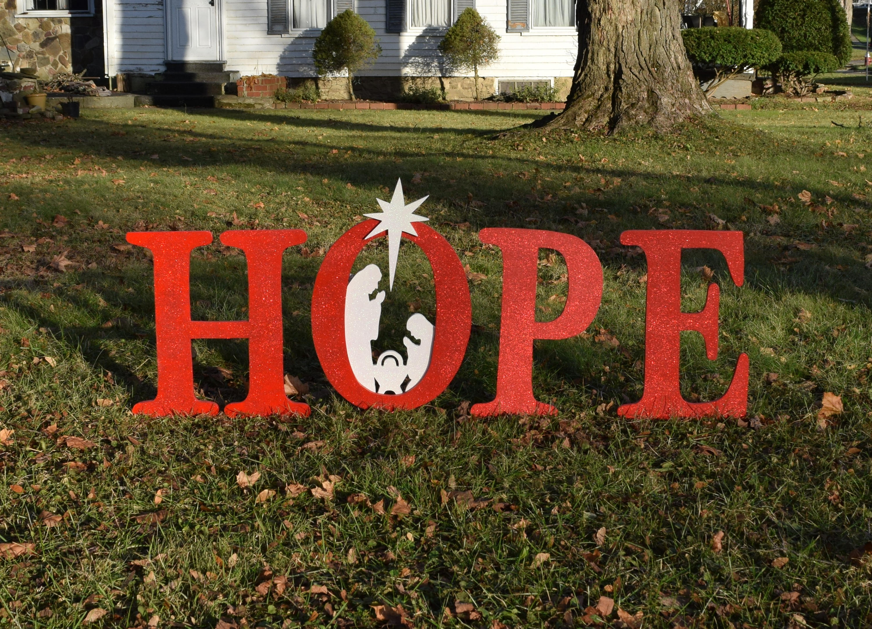 New 20 Christmas Card Yard Signs