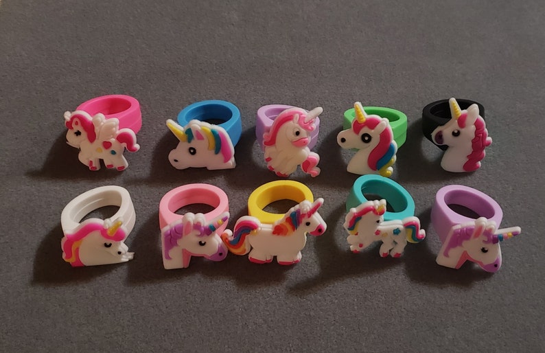 Unicorn silicone rings for children and adults Unicorn silicone rings for children and adults Gr.6