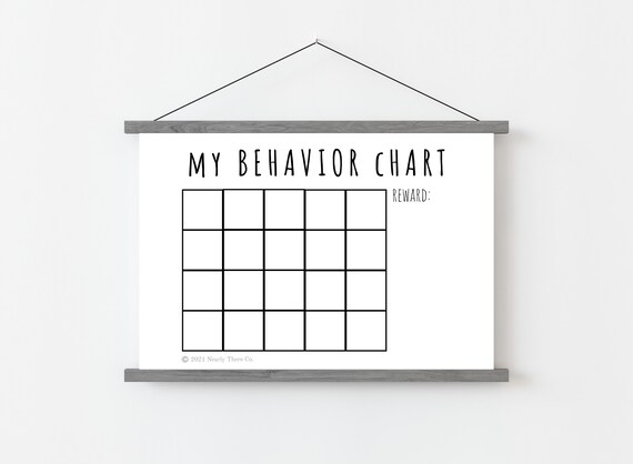 Behavior/reward Chart for Children BIG PDF Download - Etsy