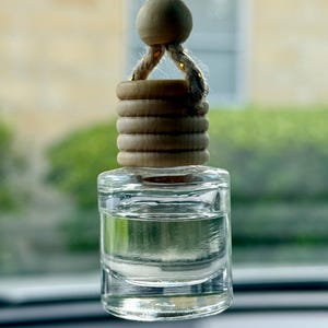 Essential Oil Car Diffuser Hanging | Aromatherapy Car Air Freshener Glass | Natural Scent Car Charm | Aesthetic Eco Friendly Vehicle Gift